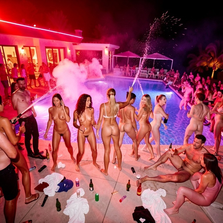 AI-generated adult vault party image 3
